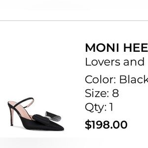 Lovers + Friends Moni Black Heels